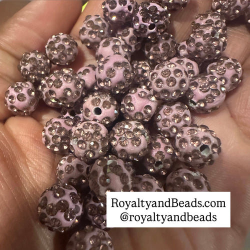 20 purple pave beads.