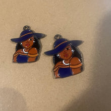 Load image into Gallery viewer, Sorority hat lady charm.