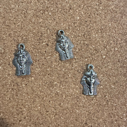 3 silver Pharaoh charms