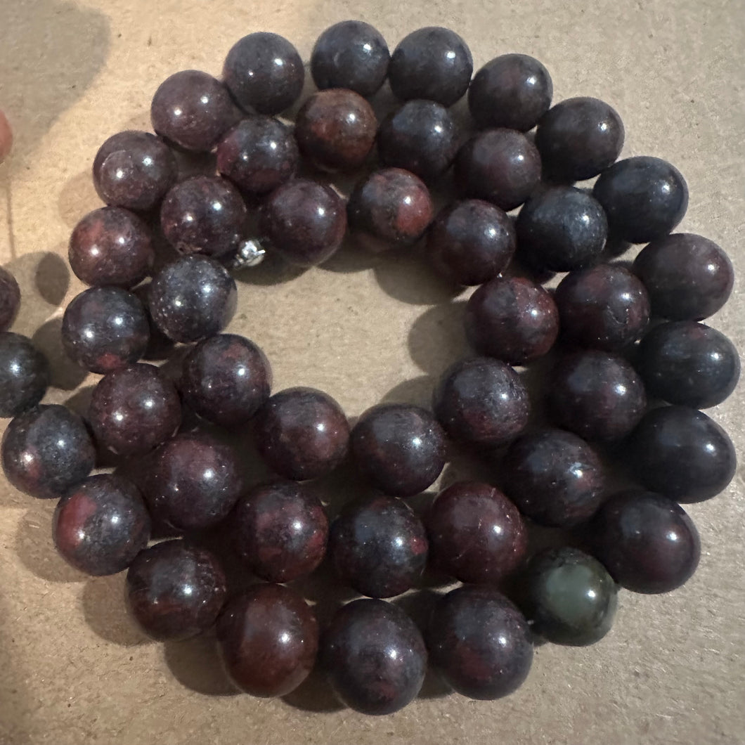 Brown and orange beads 8mm