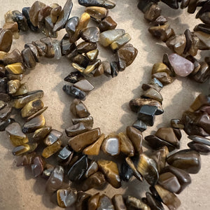 Tigers eye chip beads