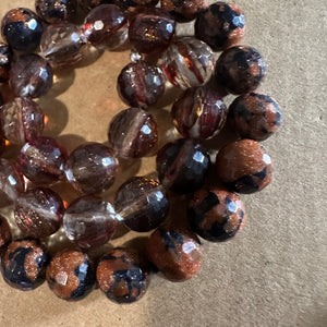 Orange mixed beads