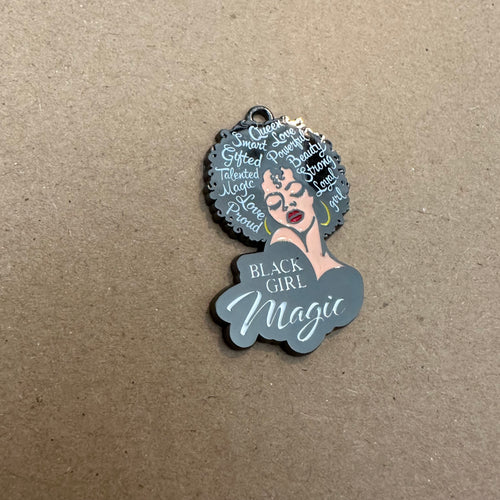 Black girl magic lady charm.