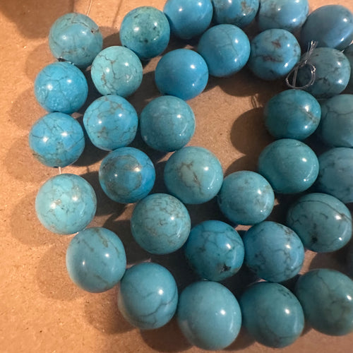 Blue round beads *