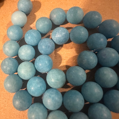 Blue round beads *