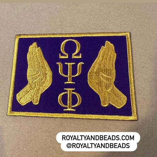 Omega Psi Phi purple patch.