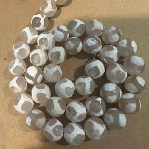 Mixed white beads