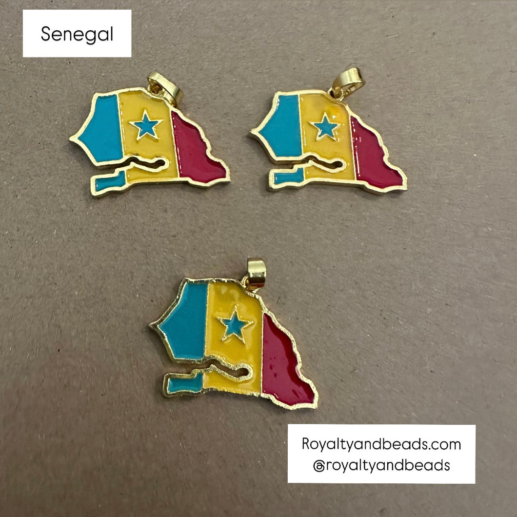 Gold Senegal charm