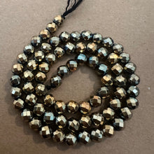 Load image into Gallery viewer, Hematite 6mm beads goldish