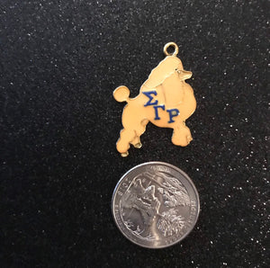 Yellow poodle charm.