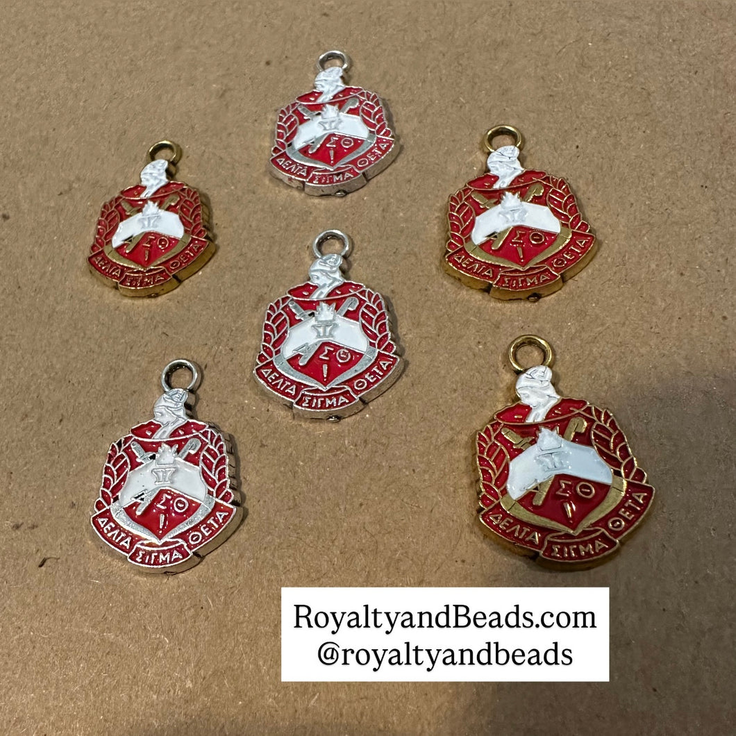 Delta Sigma Theta crest charms