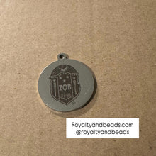 Load image into Gallery viewer, Zeta Phi Beta stainless steel charms