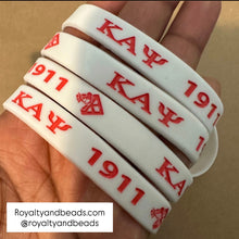 Load image into Gallery viewer, White Kappa Alpha Psi 1911 wristband