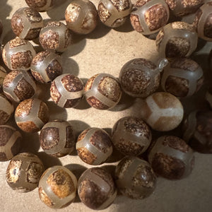Brown Tibetan beads
