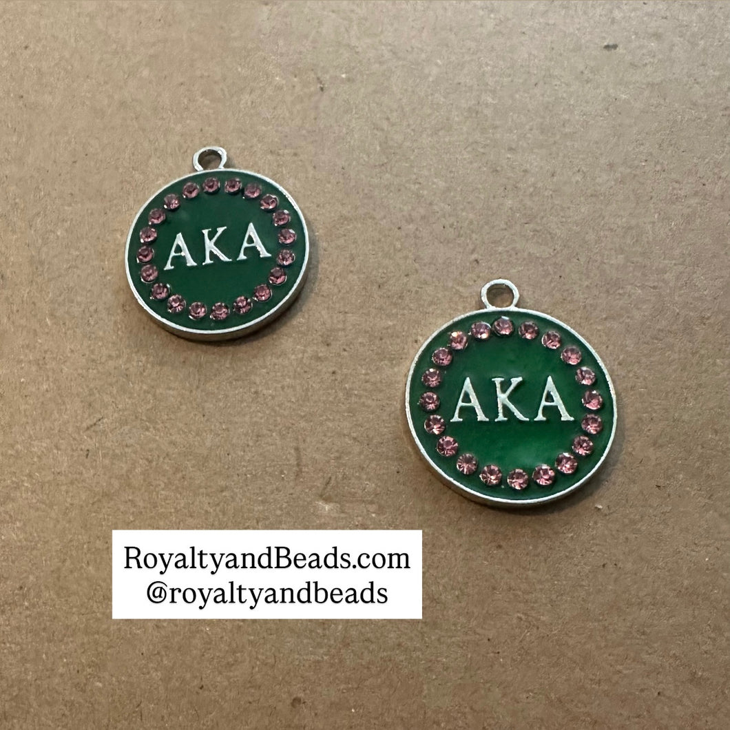 Green AKA circle charm