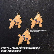 Load image into Gallery viewer, Yellow poodle charm.