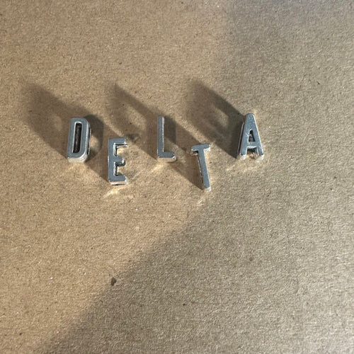 Silver Delta letters