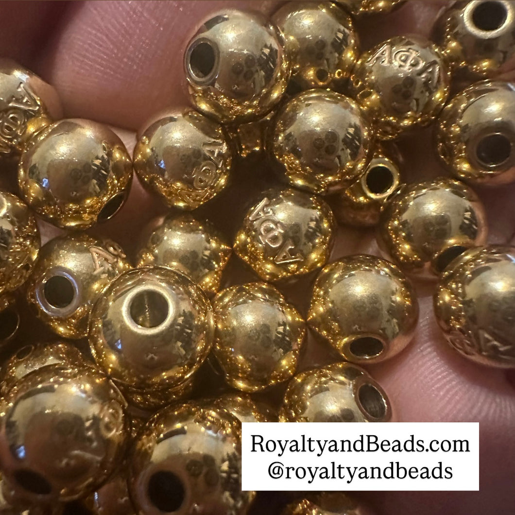 Alpha Stainless frat beads
