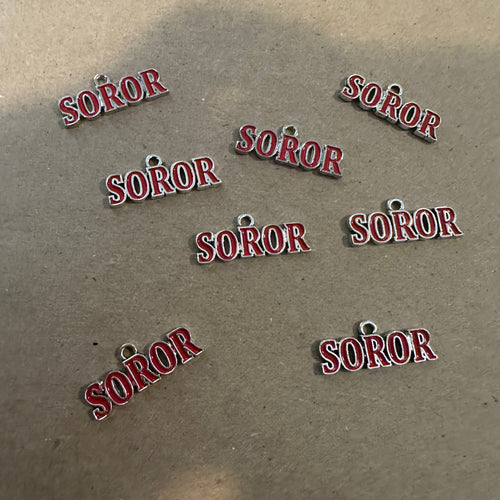 Red Soror charm