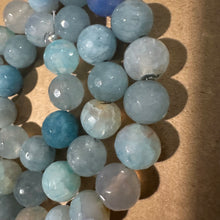 Load image into Gallery viewer, Icy Blue agate beads