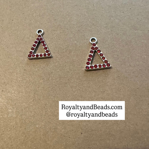 2 Rhinestone pyramids