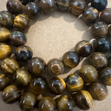 Load image into Gallery viewer, Tigers eye beads 8mm (round)