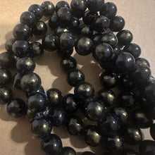 Load image into Gallery viewer, Black and gold beads