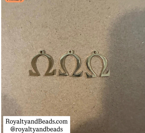 Stainless steel Omega charms