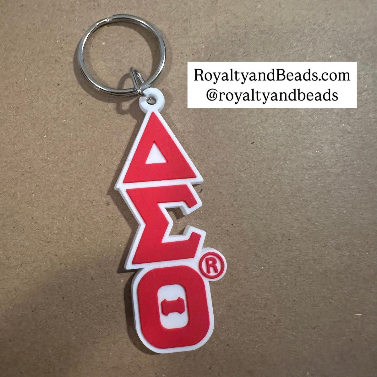 Delta Sigma Theta keychain – Royalty and Beads