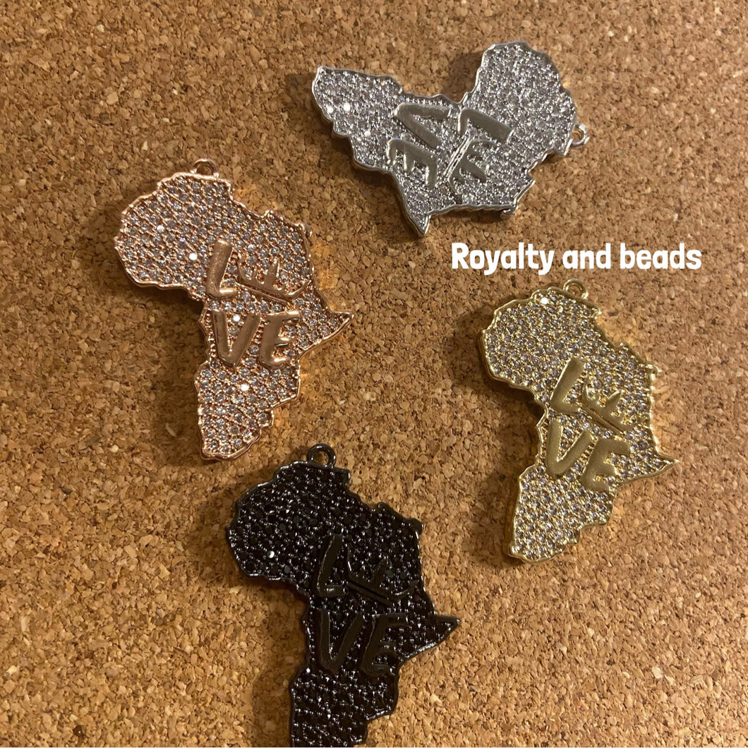 Pave Africa charms.