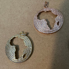 Load image into Gallery viewer, Pave Africa charm.