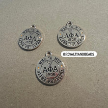 Load image into Gallery viewer, New Alpha Phi Alpha circle charm