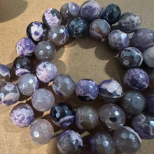 Load image into Gallery viewer, Purple and gray agate beads*