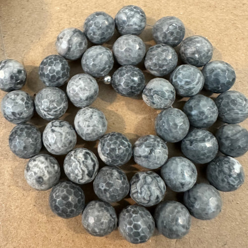 Gray beads.