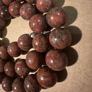 Orange and gray beads