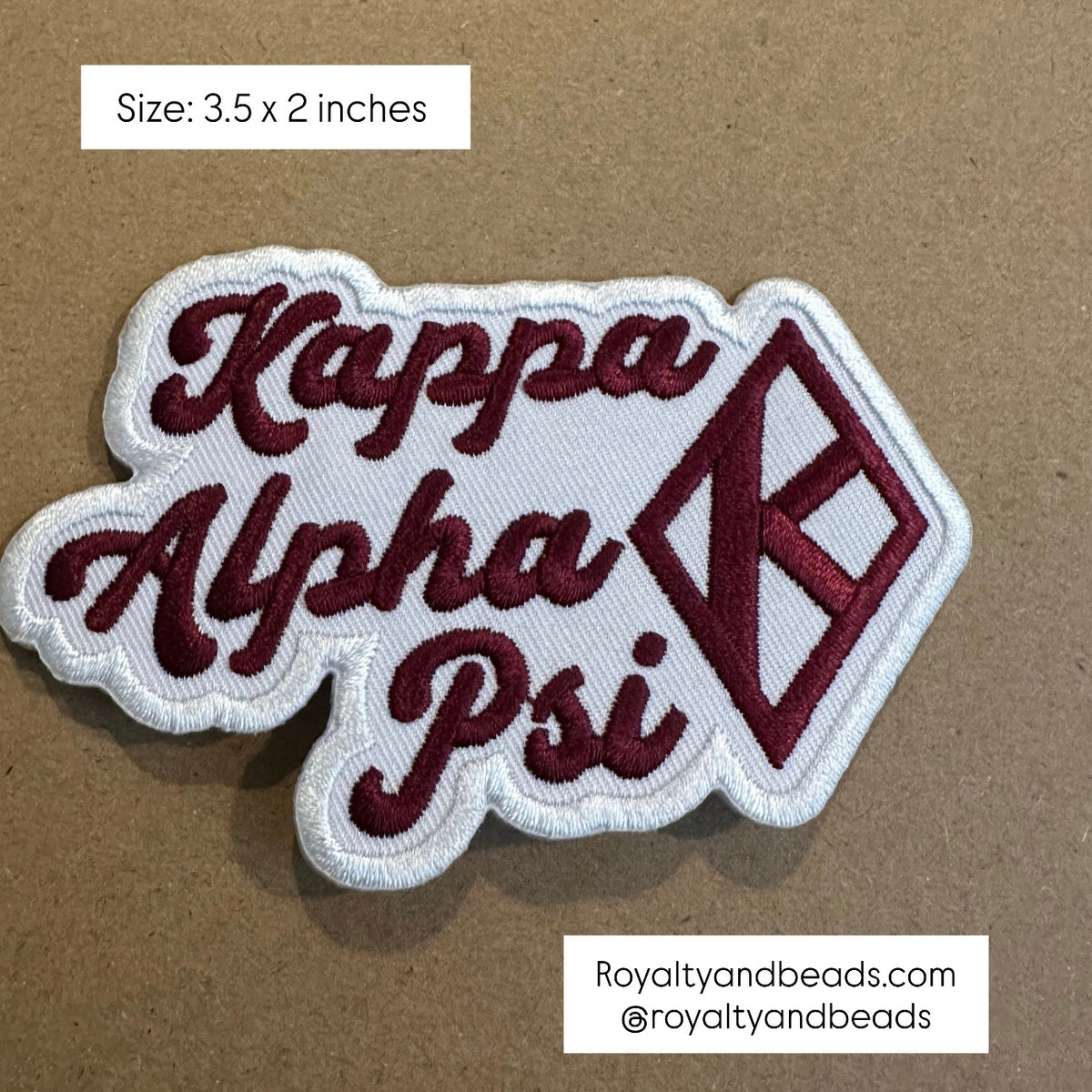 Kappa Alpha Psi patch (iron on) – Royalty and Beads