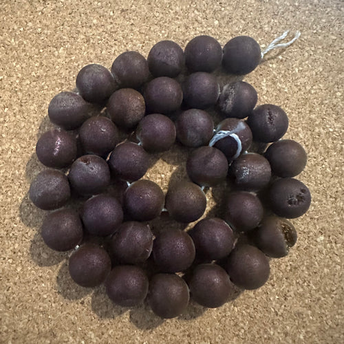 Purple druzy beads