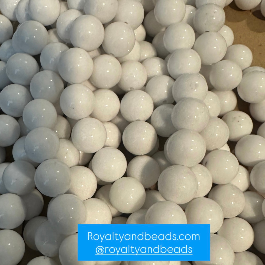 White round beads (12mm)