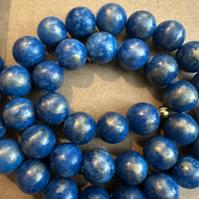 Load image into Gallery viewer, Blue and gold beads 10mm