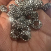Load image into Gallery viewer, 10 clear rhinestone spacers