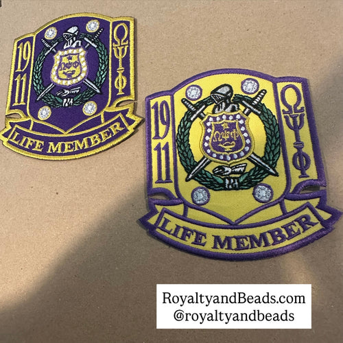 Omega Psi Phi life member patch