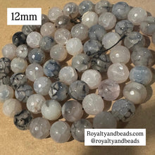 Load image into Gallery viewer, Clear agate beads 12mm