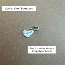 Load image into Gallery viewer, Barbados charm (sterling silver)