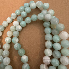 Load image into Gallery viewer, Blue agate beads.