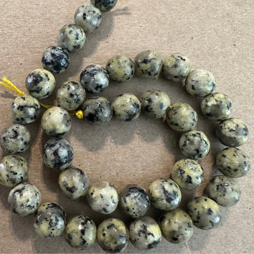 Yellow and black beads.