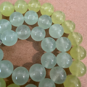 Neon green beads