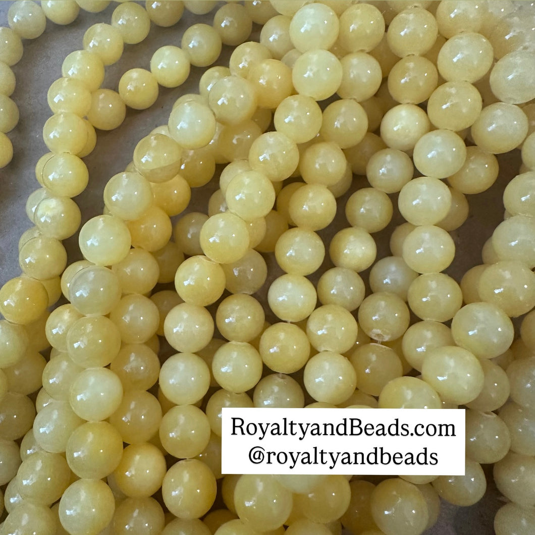 Yellow beads.