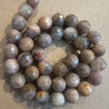 Load image into Gallery viewer, Golden gray gemstone beads (black sunstone)