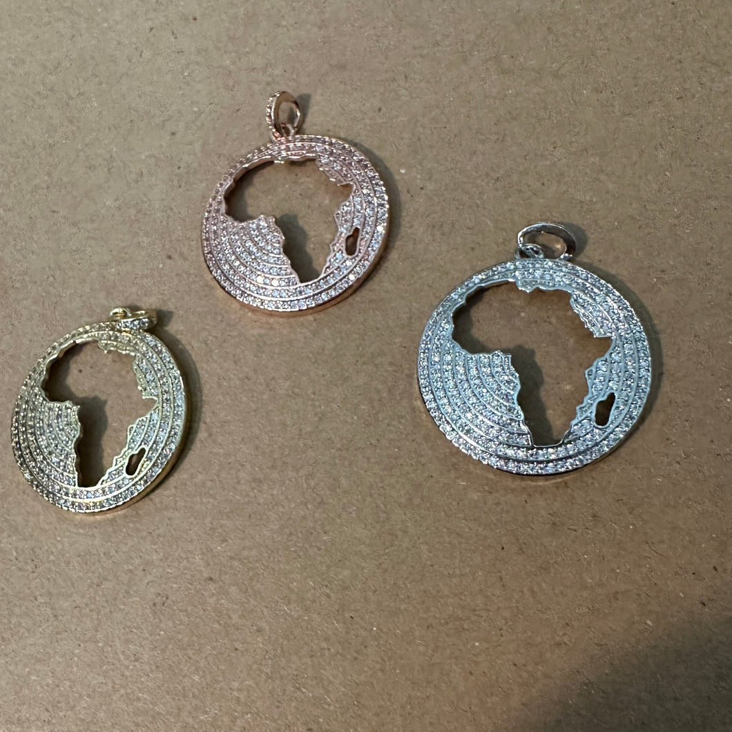 Pave Africa charm.