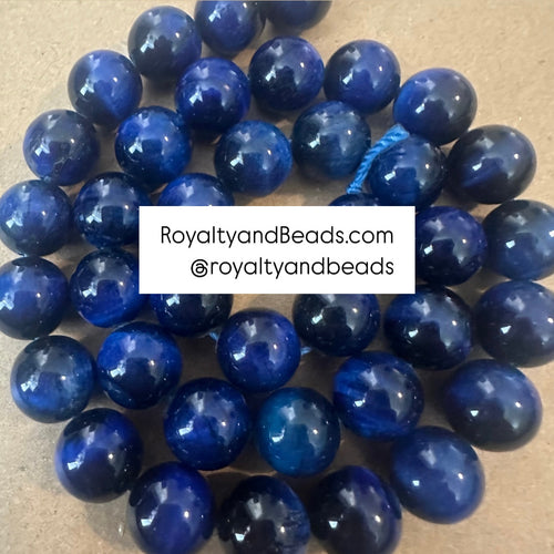 Blue Tigers eye beads.
